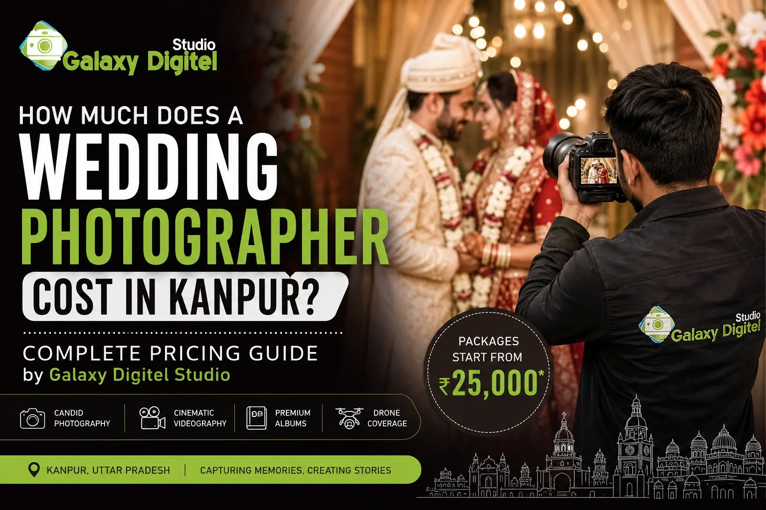 Wedding photographer cost in Kanpur by Galaxy Digitel Studio